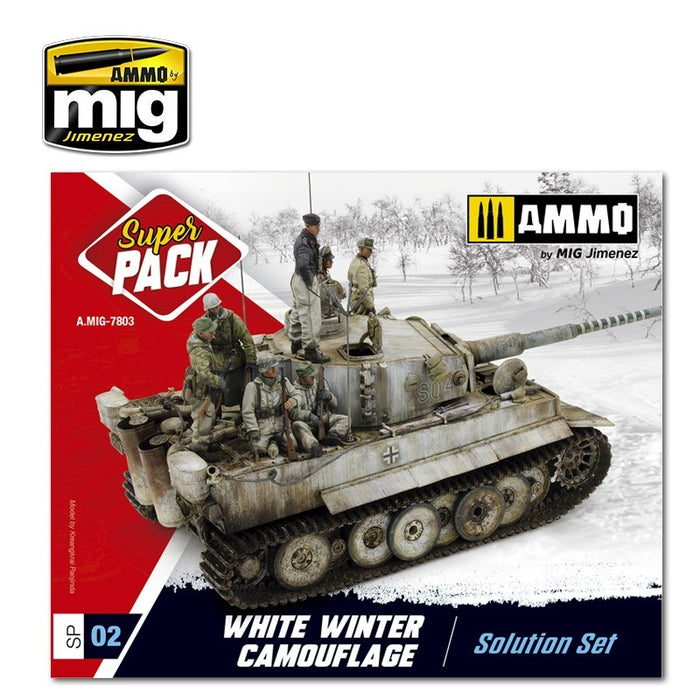 AMMO by Mig Jimenez A.MIG-7803  WHITE WINTER CAMOUFLAGE WEATHERING SET (8170395042029)