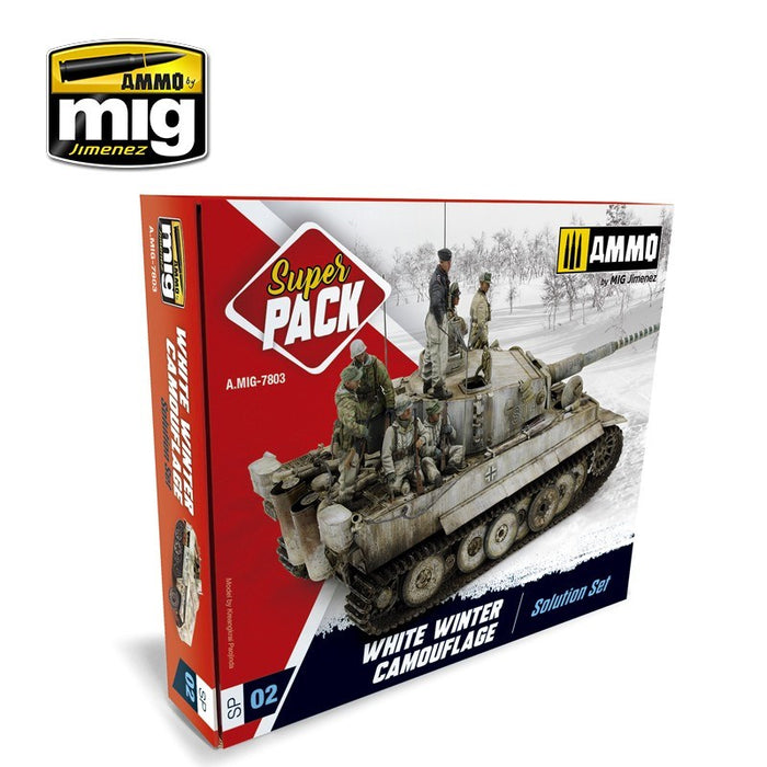 AMMO by Mig Jimenez A.MIG-7803  WHITE WINTER CAMOUFLAGE WEATHERING SET (8170395042029)