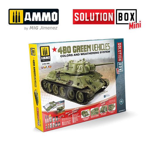 AMMO by Mig Jimenez A.MIG-7900 Solution Box MINI - 4BO Green Vehicles (8170395697389)