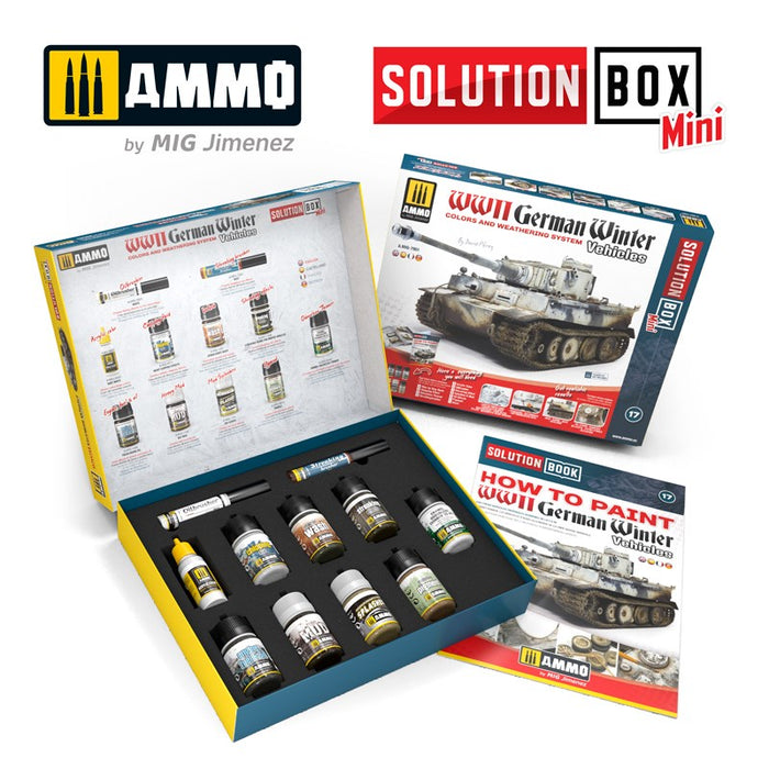 AMMO by Mig Jimenez A.MIG-7901 SOLUTION BOX MINI #17 WWII German Winter Vehicles (8170400645357)