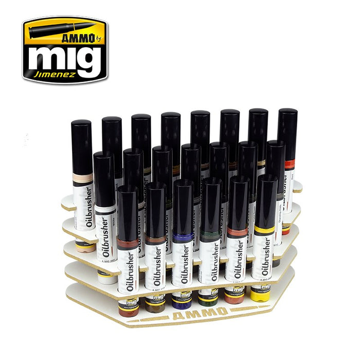 AMMO by Mig Jimenez A.MIG-8020 OILBRUSHER ORGANIZER (8170392551661)