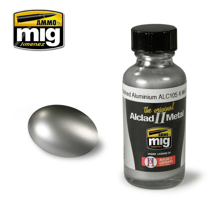 AMMO by Mig Jimenez A.MIG-8204 POLISHED ALUMIMIUM ALC105 (1909184626737)