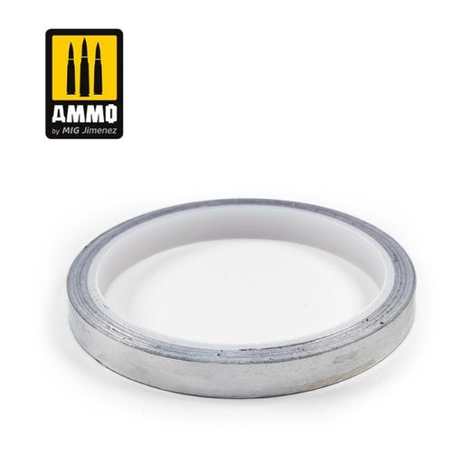 AMMO by Mig Jimenez A.MIG-8250 ALUMINIUM TAPE 10mm x 10m (0.39in x 32.8ft) (7882226761965)