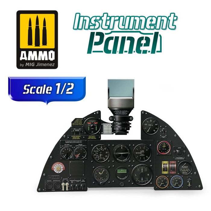 AMMO by Mig Jimenez A.MIG-8285 HAWKER HURRICANE MK I - 1/2 SCALE INSTRUMENT PANEL (8170397368557)