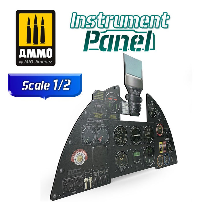 AMMO by Mig Jimenez A.MIG-8285 HAWKER HURRICANE MK I - 1/2 SCALE INSTRUMENT PANEL (8170397368557)