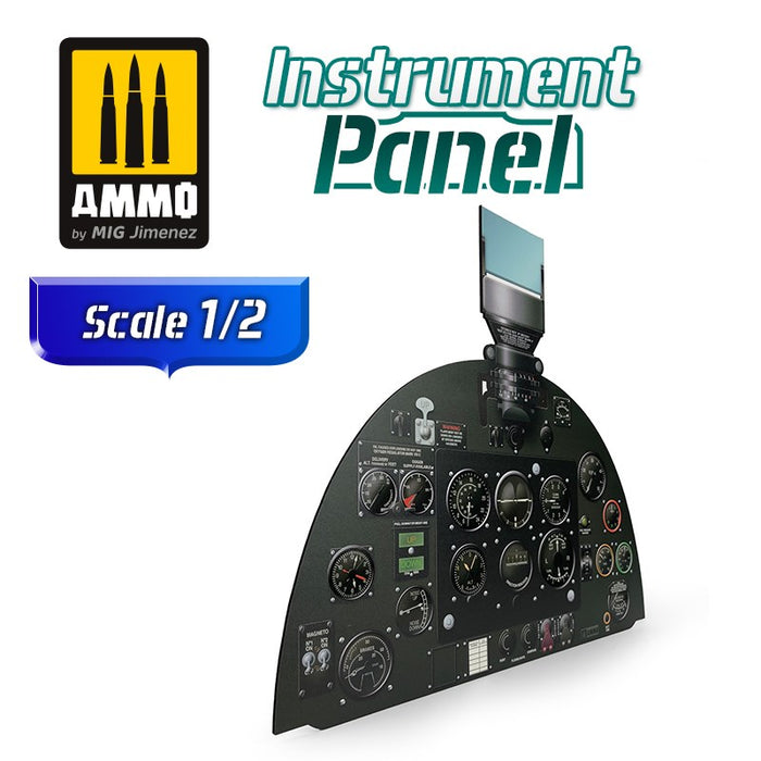 AMMO by Mig Jimenez A.MIG-8291 SUPERMARINE SPITFIRE MK V - 1/2 SCALE INSTRUMENT PANEL - Hobby City NZ