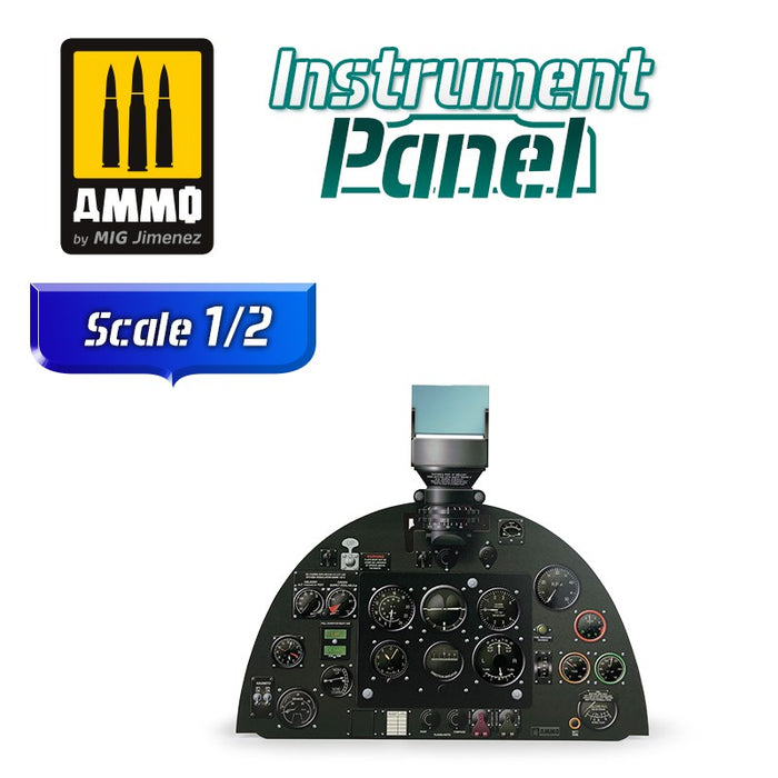 AMMO by Mig Jimenez A.MIG-8291 SUPERMARINE SPITFIRE MK V - 1/2 SCALE INSTRUMENT PANEL (8170397401325)