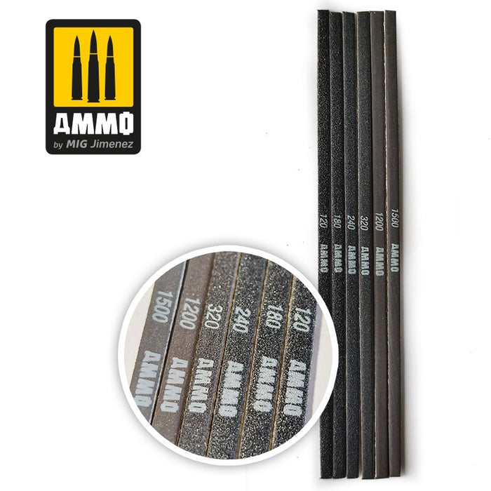 AMMO by Mig Jimenez A.MIG-8568 Contour Sanding Sticks 6 pcs. (8170402676973)