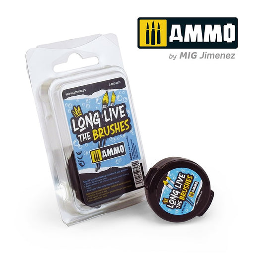 AMMO by Mig Jimenez A.MIG-8579 LONG LIVE THE BRUSHES - BRUSH SOAP (10GM) (8170397434093)