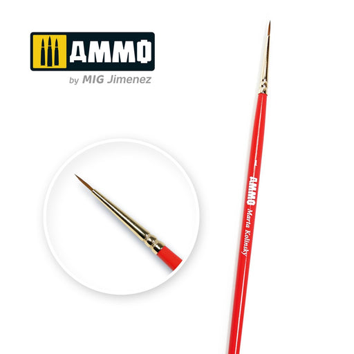 AMMO by Mig Jimenez A.MIG-8711 SIZE 1 AMMO MARTA KOLINSKY BRUSH (8170397696237)