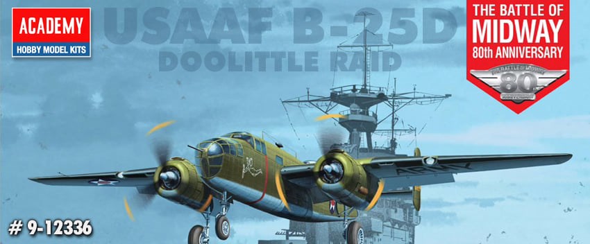 Academy 12336 1/48 B-25B "DOOLITTLE RAID" Battle of Midway (7744481329389)