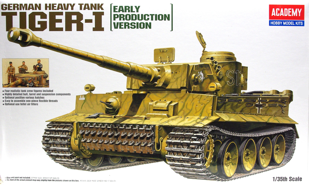 Academy 13264 1/35 TIGERTANK WWII "EXTERIOR MODEL" (8278093299949)