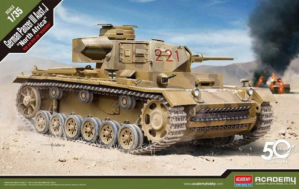 Academy 13531 1/35 GERMAN PANZER III AUSF-J "NTH AFRICA" (8278275162349)