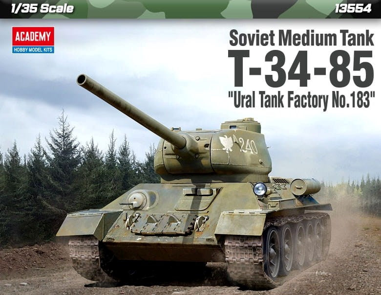 Academy 13554 1/35 SOVIET MED TANK T34/85 URALWWII (8346761068781)