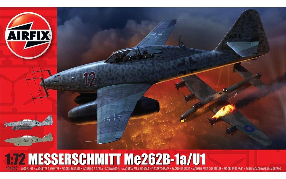 Airfix 04062 1/72 Messerschmitt Me 262B-1a/U1 (8339836207341)