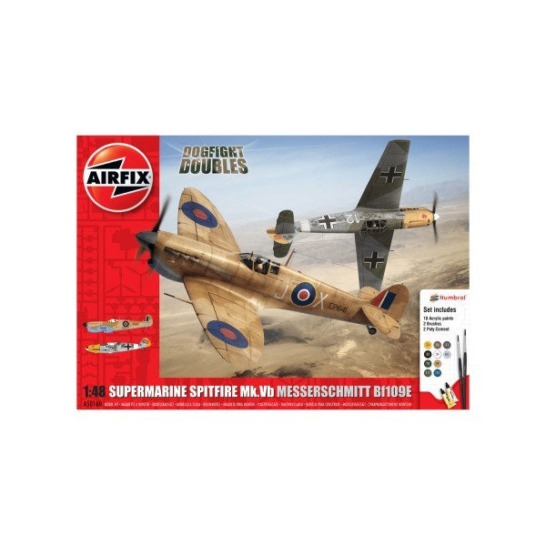 Airfix 50160 1/48 Supermarine Spitfire Mk.Vb vs. Messerschmitt Bf 109E-7 - Dogfight Double Gift Set (8339832897773)