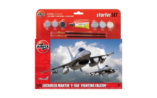 Airfix 55312 1/72 Starter Set: Lockheed Martin F-16A Fighting Falcon - Hobby City NZ