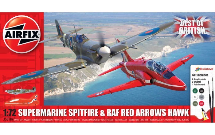 Airfix A50187 1/72 Best of British Spitfire and Hawk - Hobby City NZ (8339837124845)