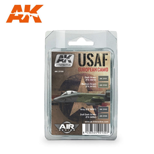 AK Interactive AK2130 USAF EUROPEAN CAMO SET (8346768474349)