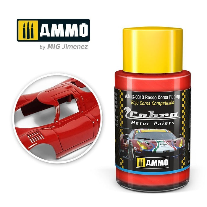 AMMO by Mig Jimenez A.MIG-0313 Cobra Motor Rosso Corsa Racing Acrylic Paint - Hobby City NZ (8469601878253)