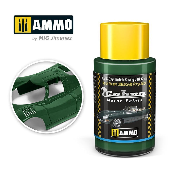 AMMO by Mig Jimenez A.MIG-0324 Cobra Motor British Racing Dark Green Acrylic Paint