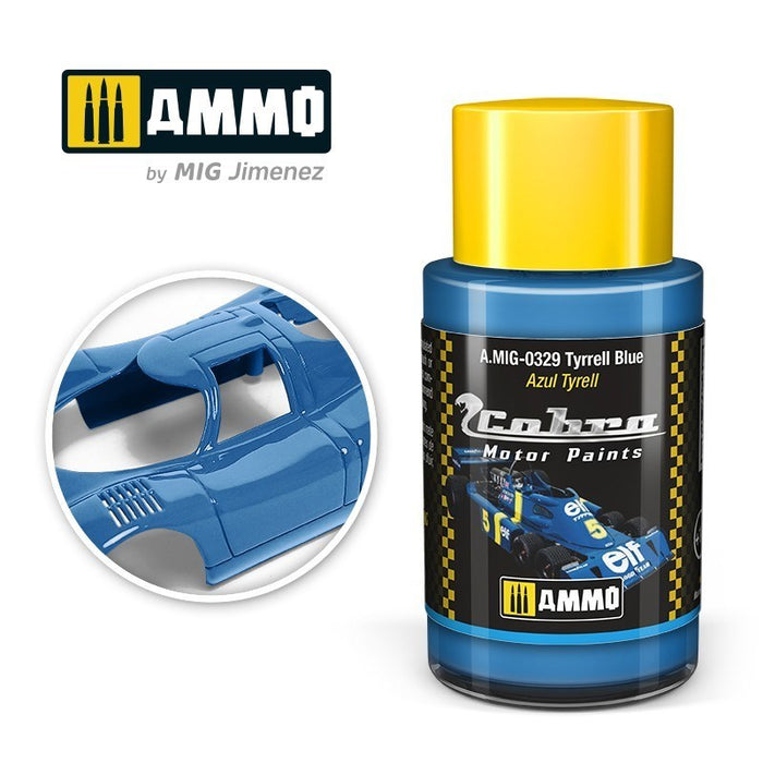 AMMO by Mig Jimenez A.MIG-0329 Cobra Motor Tyrrell Blue Acrylic Paint (8469602894061)