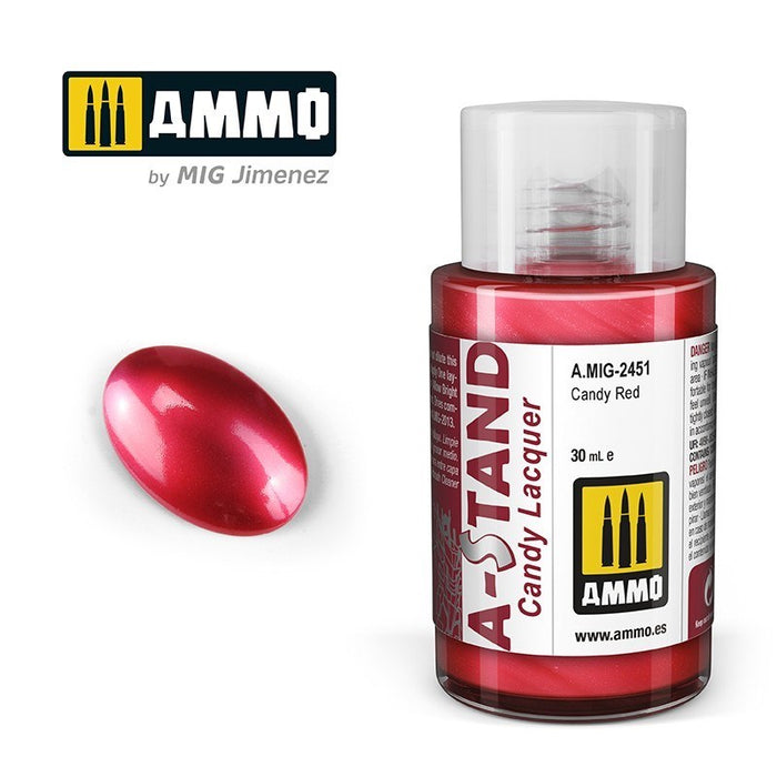 AMMO by Mig Jimenez A.MIG-2451 A-Stand Candy Red Lacquer Paint