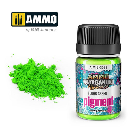 AMMO by Mig Jimenez A.MIG-3033 Pigment Fluor Green - Hobby City NZ