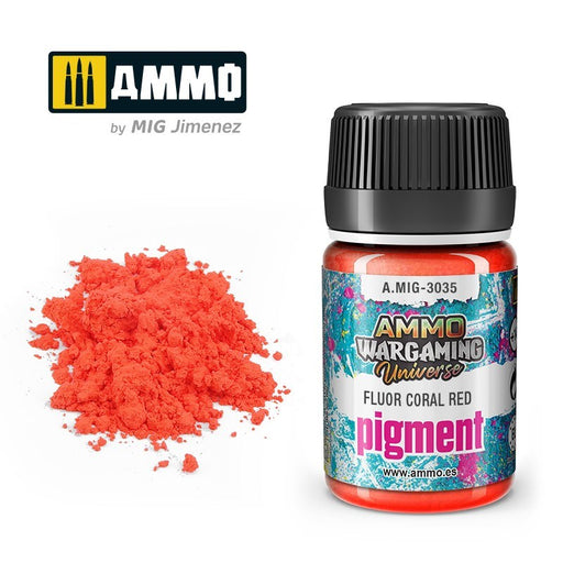 AMMO by Mig Jimenez A.MIG-3035 Pigment Fluor Coral Red - Hobby City NZ