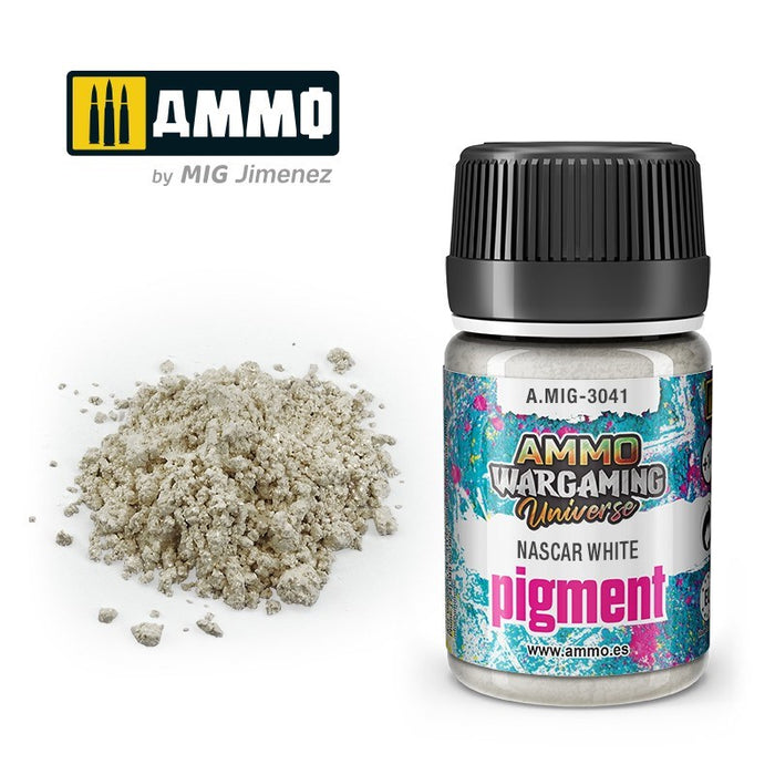 AMMO by Mig Jimenez A.MIG-3041 Pigment NASCAR White PIGMENT (8469758935277)