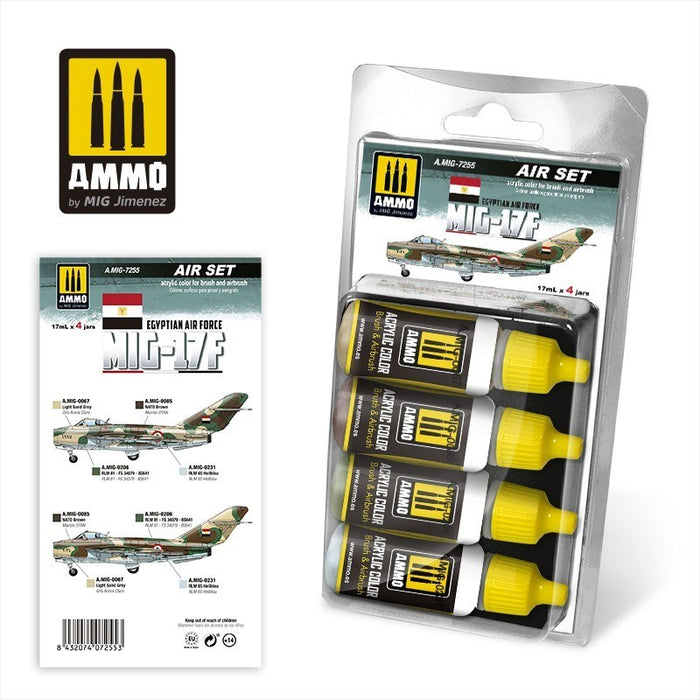 AMMO by Mig Jimenez A.MIG-7255 MIG-17F Egyptian Air Force Set - Hobby City NZ (8470977937645)