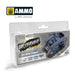 AMMO by Mig Jimenez A.MIG-7303 Drybrush Set Blue Colors (8470978298093)