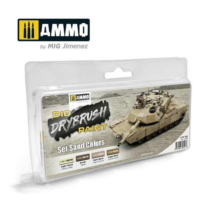 AMMO by Mig Jimenez A.MIG-7304 Drybrush Set Sand Colors (8470978396397)