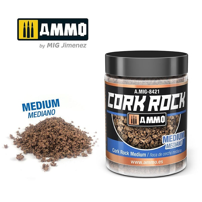 AMMO by Mig Jimenez A.MIG-8421 Terraform Cork Rock Medium Jar 100ml - Hobby City NZ