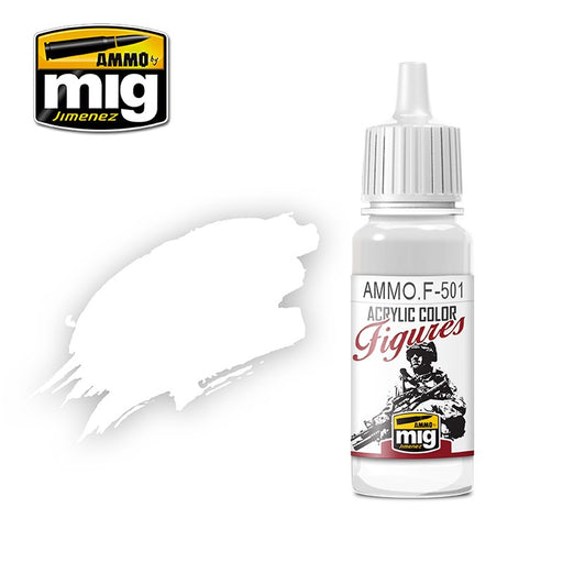 AMMO by Mig Jimenez AMMO.F-501  WHITE FOR FIGURES (4502521020465)