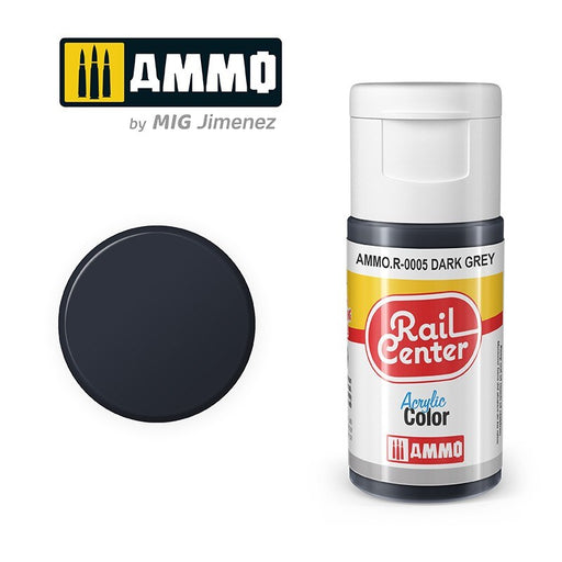 AMMO by Mig Jimenez AMMO.R-0005 Rail Center Dark Grey Acrylic Paint (8470983311597)