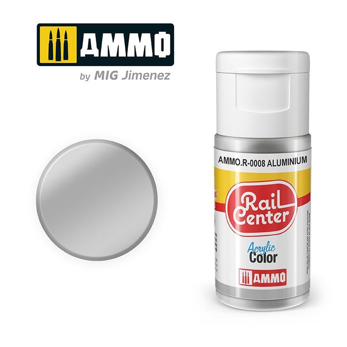 AMMO by Mig Jimenez AMMO.R-0008 Rail Center Aluminium Acrylic Paint (8470983442669)