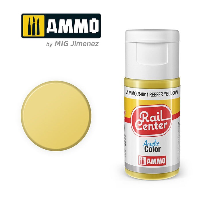 AMMO by Mig Jimenez AMMO.R-0011 Rail Center Reefer Yellow Acrylic Paint (8470983573741)