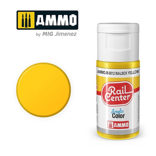 AMMO by Mig Jimenez AMMO.R-0012 Rail Center Signal Yellow Acrylic Paint (8470983606509)