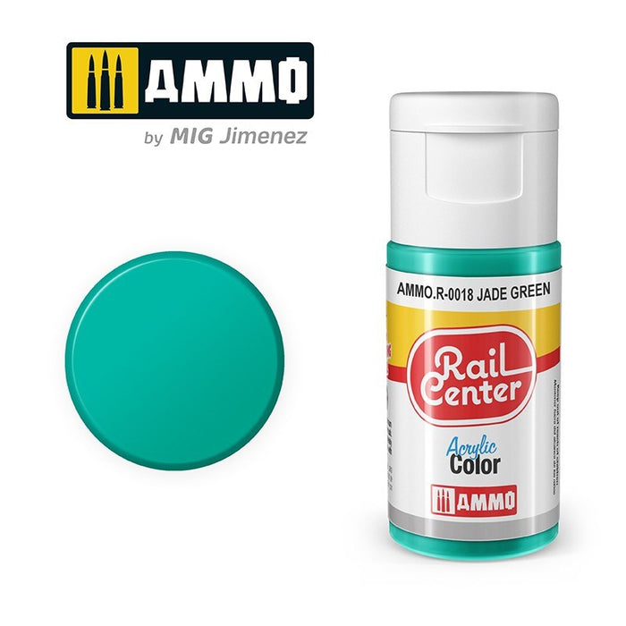 AMMO by Mig Jimenez AMMO.R-0018 Rail Center Jade Green Acrylic Paint (8470983803117)