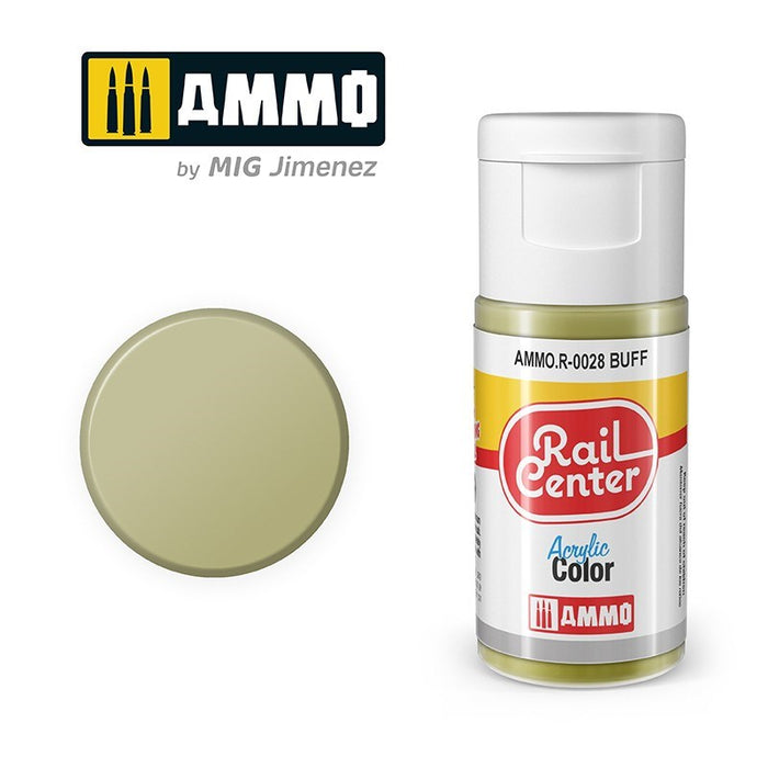 AMMO by Mig Jimenez AMMO.R-0028 Rail Center Buff Acrylic Paint (8470984294637)