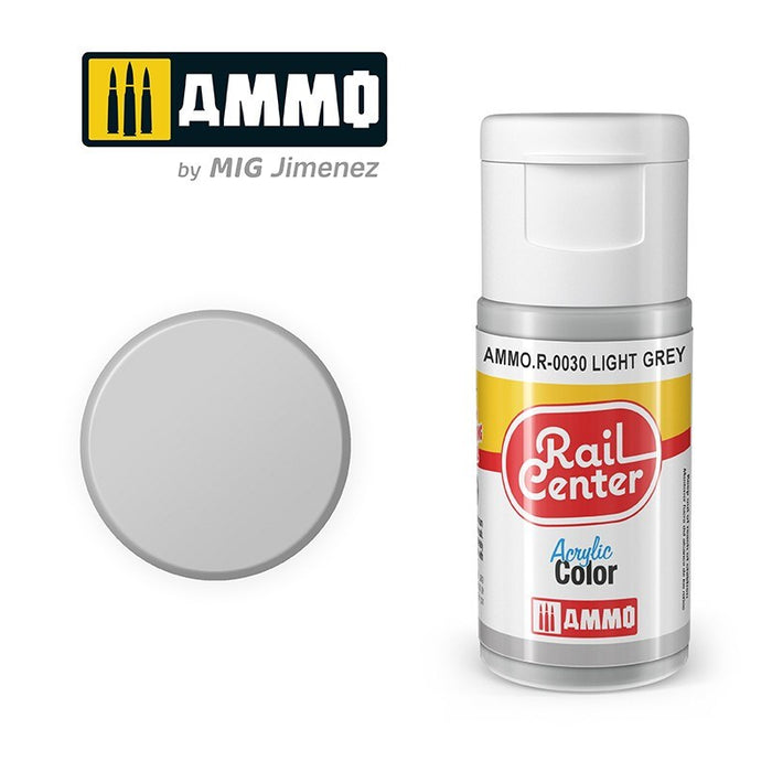 AMMO by Mig Jimenez AMMO.R-0030 Rail Center Light Grey Acrylic Paint (8470984360173)