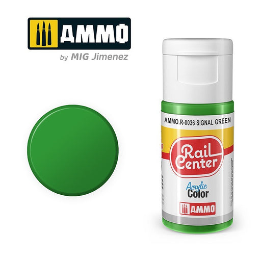 AMMO by Mig Jimenez AMMO.R-0036 Rail Center Signal Green Acrylic Paint - Hobby City NZ (8470984589549)