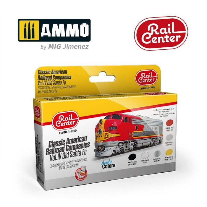 AMMO by Mig Jimenez AMMO.R-1019 Classic American Railroad Companies. Vol.IV Old Santa Fe (8470985310445)