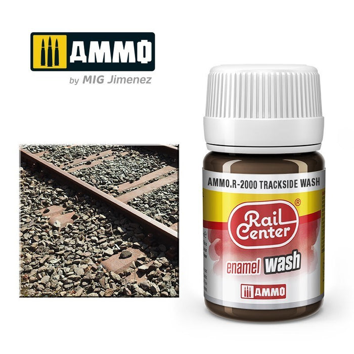 AMMO by Mig Jimenez AMMO.R-2000 Rail Center Trackside Wash 35ml (8470986391789)