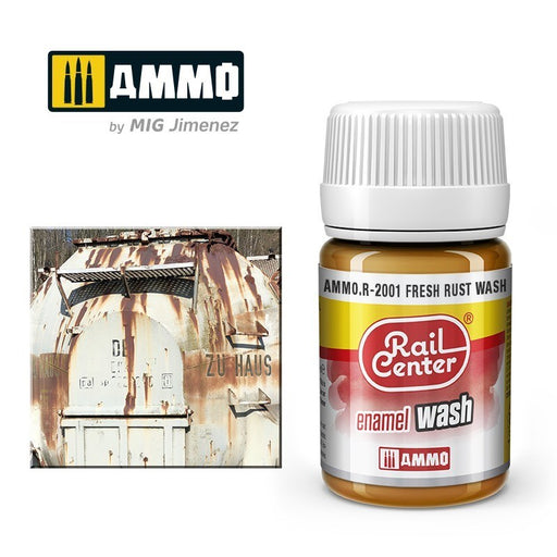 AMMO by Mig Jimenez AMMO.R-2001 Rail Center Fresh Rust Wash 35ml (8470986424557)