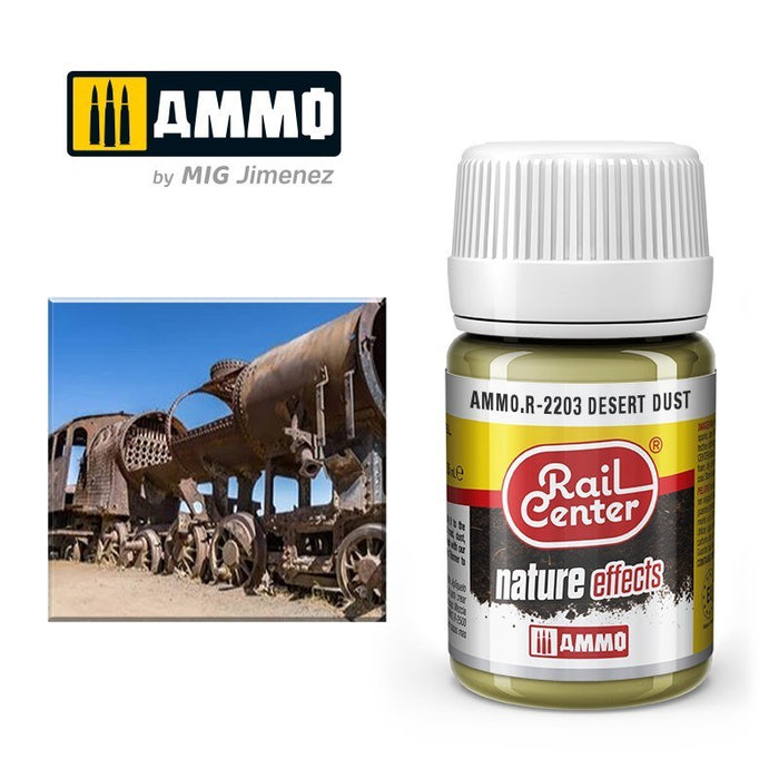 AMMO by Mig Jimenez AMMO.R-2203 Rail Center Desert Dust 35ml - Hobby City NZ