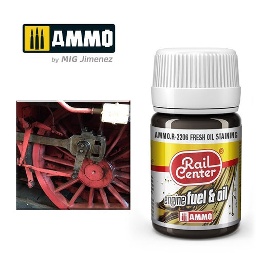 AMMO by Mig Jimenez AMMO.R-2206 Rail Center Fresh Oil Staining 35ml (8470987538669)