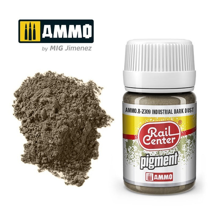 AMMO by Mig Jimenez AMMO.R-2309 Rail Center Pigment Industrial Dark Dust 35ml (8470988128493)