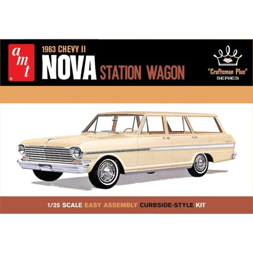 AMT 1202 1/25 1963 Chevy II Nova Station Wagon - Hobby City NZ